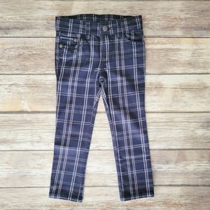 DKNY Girl Plaid Blue Pants 2T